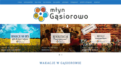 Desktop Screenshot of mlyn-gasiorowo.pl
