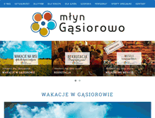 Tablet Screenshot of mlyn-gasiorowo.pl